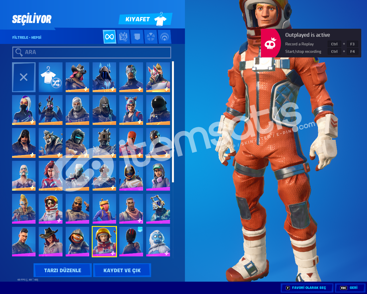 Fortnite Sezon 3 Og Hesap 60 Skin Itemsatis