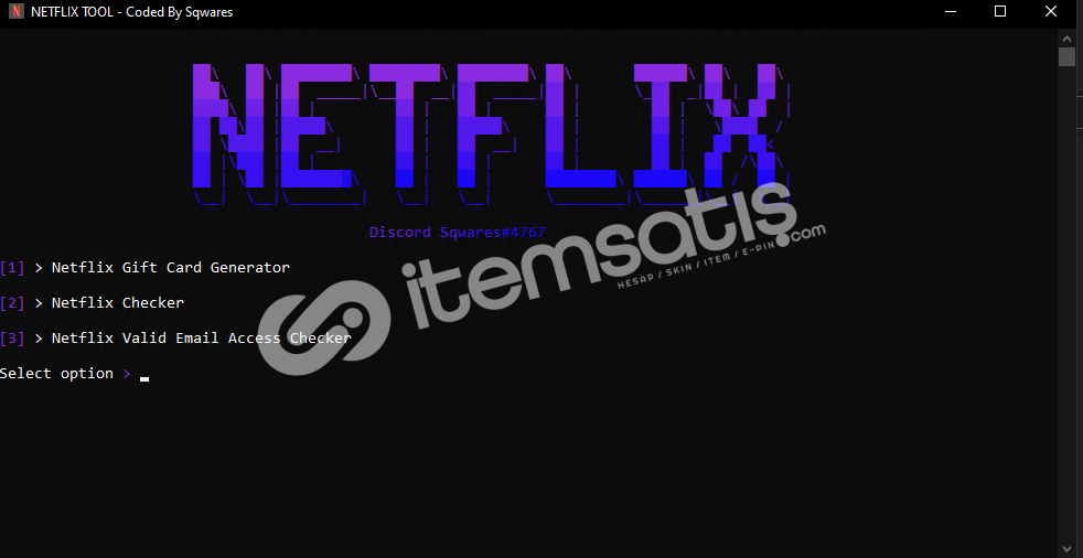 Netflix Tools | İtemsatış