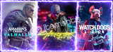 AC Valhalla + Cyberpunk 2077 + WD Legion