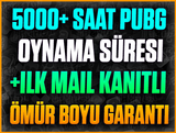 ⭐5000+ SAAT PUBG❤️+İLK MAİL KANITLI❤️