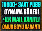 ⭐10000+ SAAT PUBG❤️+İLK MAİL KANITLI❤️